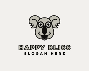 Wildlife Happy Koala logo design