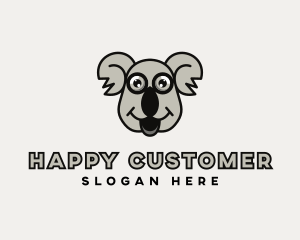 Wildlife Happy Koala logo design