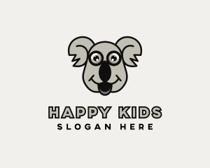 Wildlife Happy Koala logo design