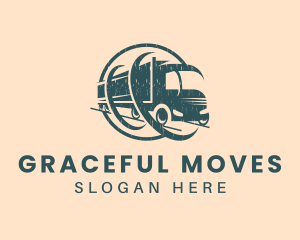 Logistics Forwarding Truck logo design