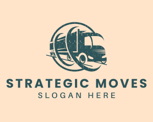 Logistics Forwarding Truck logo design