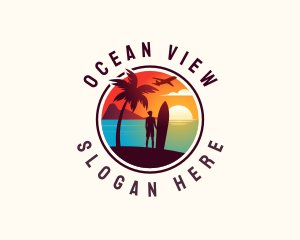 Getaway Beach Travel logo design