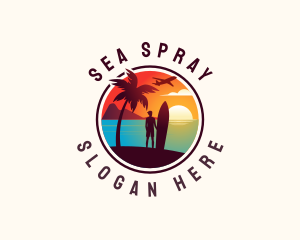 Getaway Beach Travel logo design