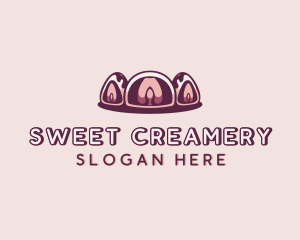 Mochi Japanese Cake logo design