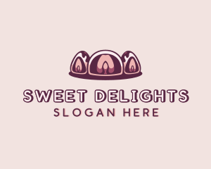 Mochi Japanese Cake logo design