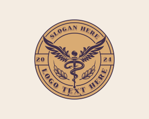 Deaf - Medical Hospital Clinic logo design