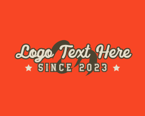 Apparel - Hipster Retro Business logo design