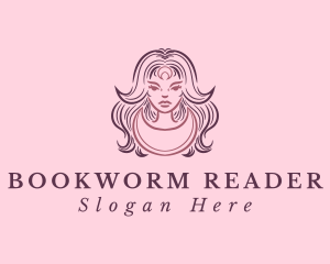 Crescent Woman Goddess logo design