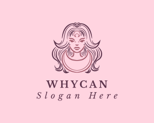 Mystic - Crescent Woman Goddess logo design