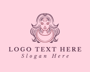 Facial Clinic - Crescent Woman Goddess logo design