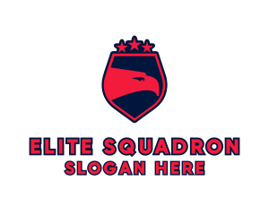 Squadron - Eagle Falcon Star logo design
