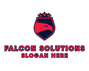 Eagle Falcon Star logo design