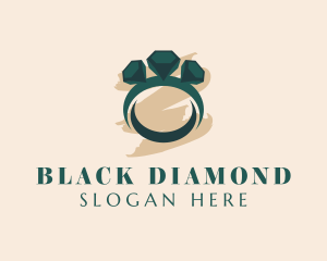 Crystal Diamond Ring  logo design