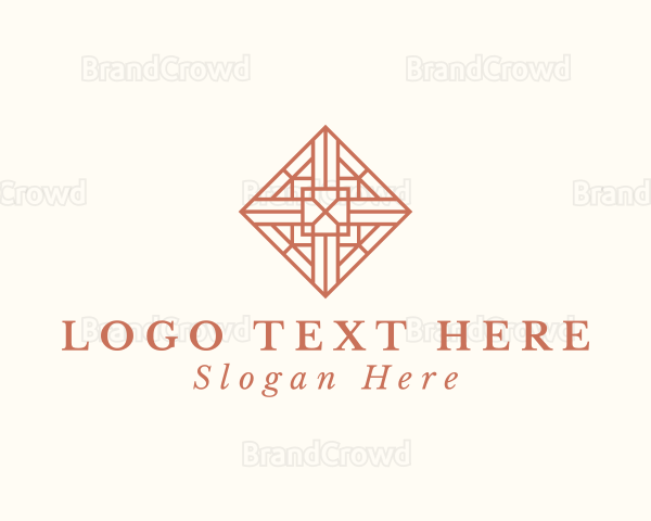 Tile Flooring Pattern Logo