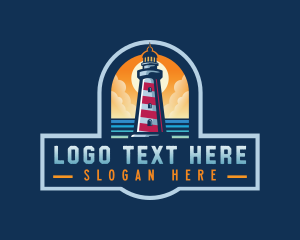 Resort - Coastal Sea Lighthouse logo design