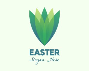 Natural Product - Green Gradient Eco Leaves logo design
