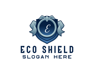 Falcon Shield Ribbon logo design