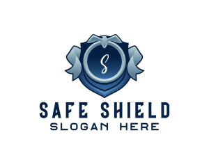 Falcon Shield Ribbon logo design