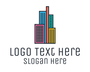 Color Block - Colorful Modern City logo design