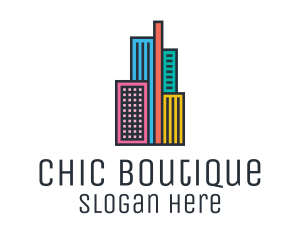 Trendy - Colorful Modern City logo design