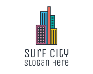 Colorful Modern City  logo design