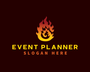 Fire - Hot Fire Flame logo design