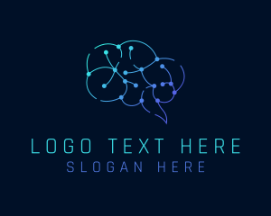 Neurologist - Tech Circuit Brain logo design