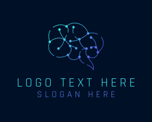 Imagine - Tech Circuit Brain logo design