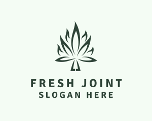 Joint - Weed Leaf Flame logo design