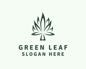 Weed - Weed Leaf Flame logo design