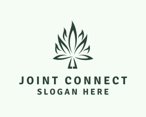 Joint - Weed Leaf Flame logo design