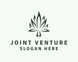 Joint - Weed Leaf Flame logo design