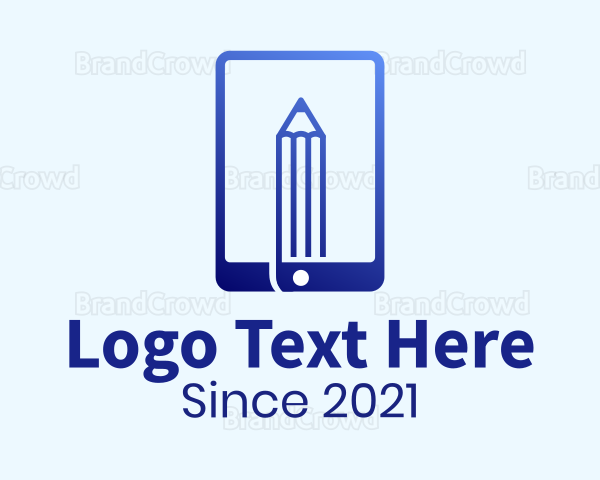 Pencil Mobile Tablet Logo