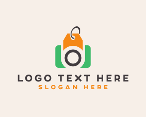 Photographer - Camera Price Tag logo design