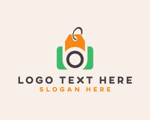 Discount - Camera Price Tag logo design