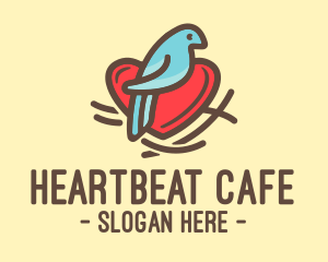 Heart - Bird Nest Heart logo design