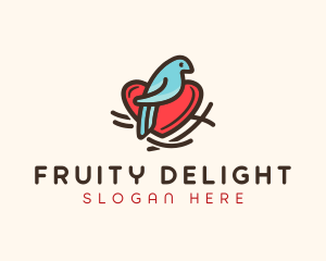 Bird Nest Heart logo design