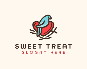 Bird Nest Heart logo design