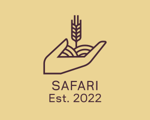 Hand - Wheat Farmer Hand logo design
