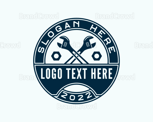 Plumber Tools Wrench Logo