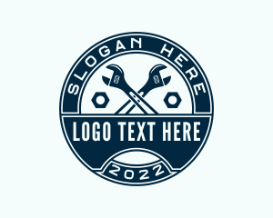 Hex Nut - Plumber Tools Wrench logo design