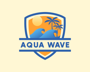 Ocean Wave Summer logo design