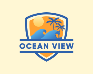 Ocean Wave Summer logo design