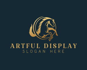 Equine Horse Stallion logo design