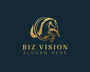 Equine Horse Stallion logo design