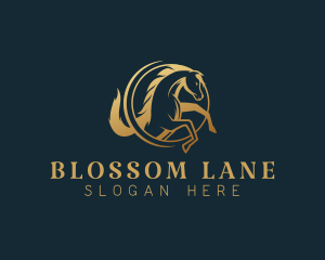 Equine Horse Stallion logo design