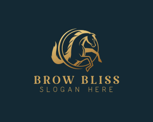 Equine Horse Stallion logo design