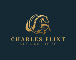 Equine Horse Stallion logo design