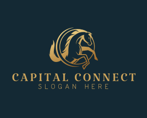 Equine Horse Stallion logo design