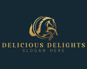 Equine Horse Stallion logo design